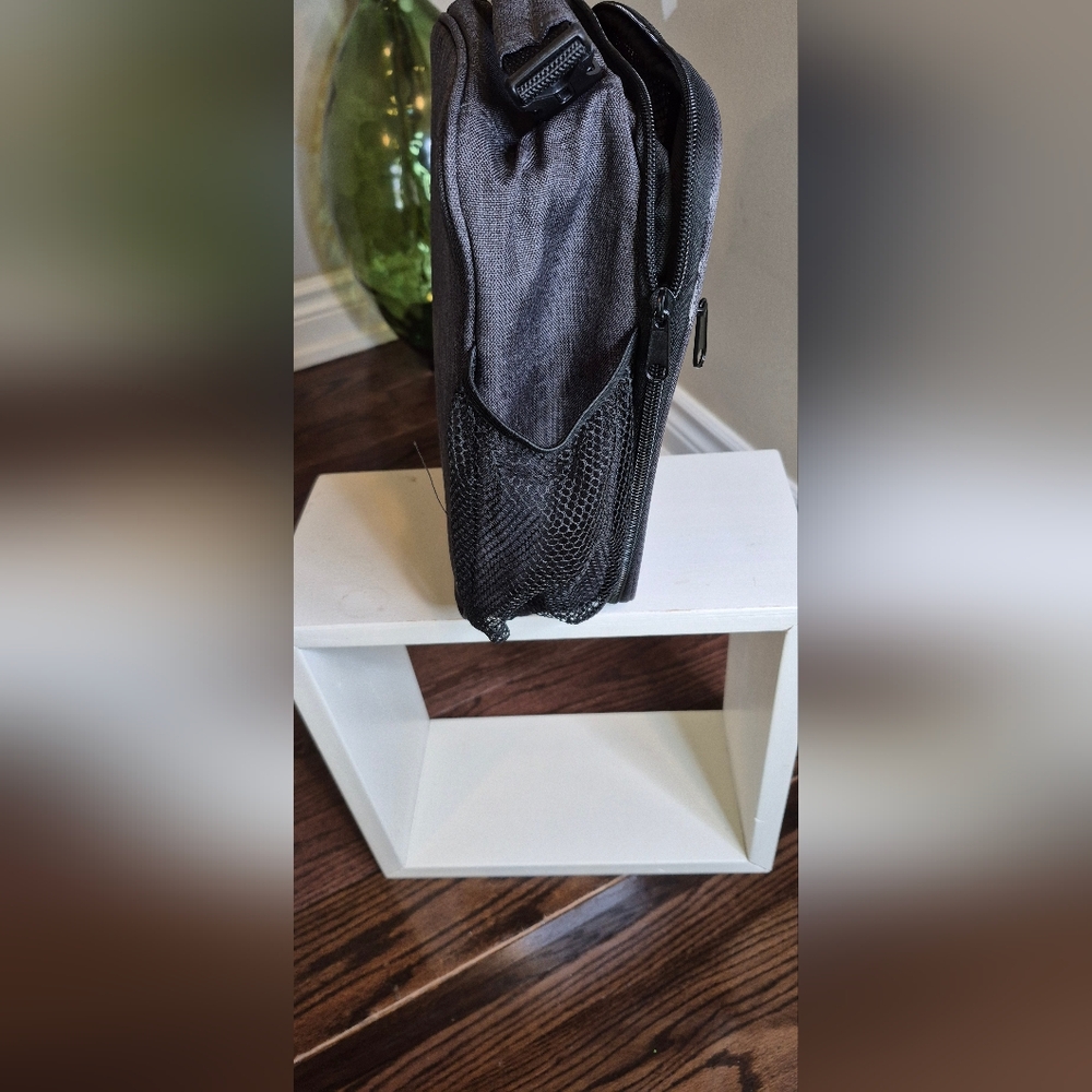 Men's Gray Lunch Bag With Thermo Lining - Picture 3 of 11